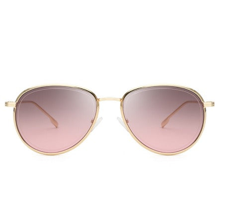 Women Aviator Sunglasses Gold Frame UV Protection