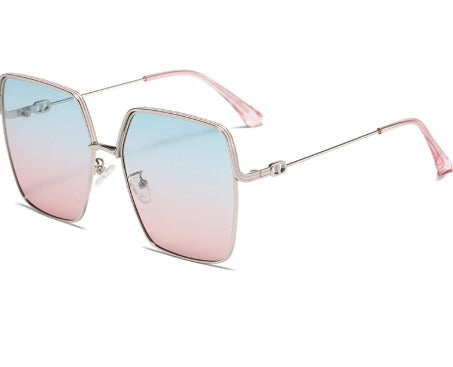 Women's Gold Frame Polarized Sunglasses LS322