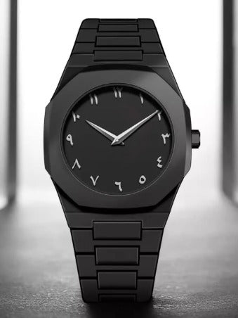 Carbon Fiber Watch Black Arabic Dial 40g Lightweight