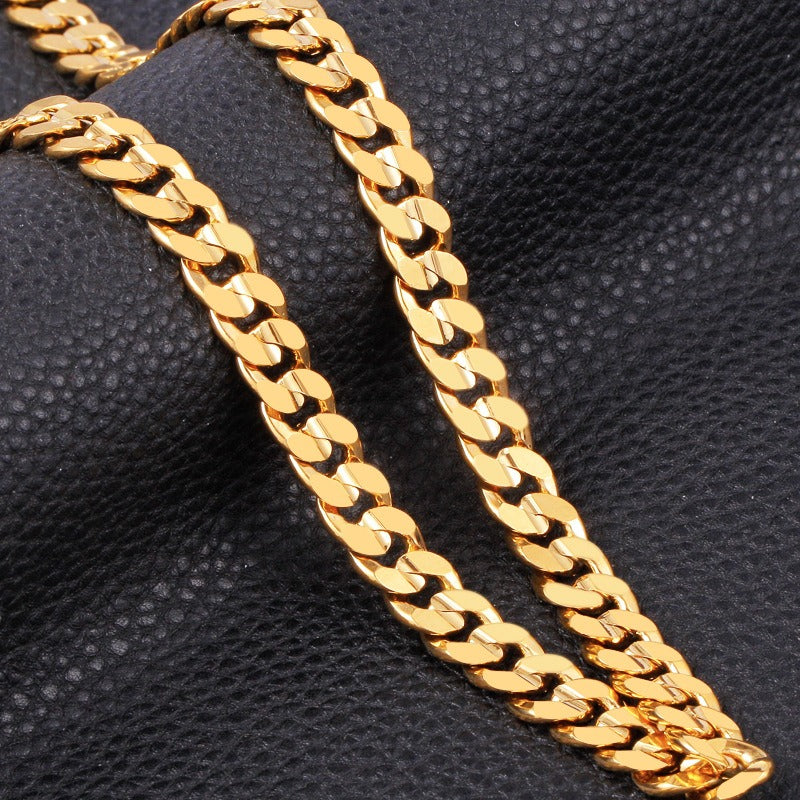 Gold Plated Tank Chain Bracelet for Men Women