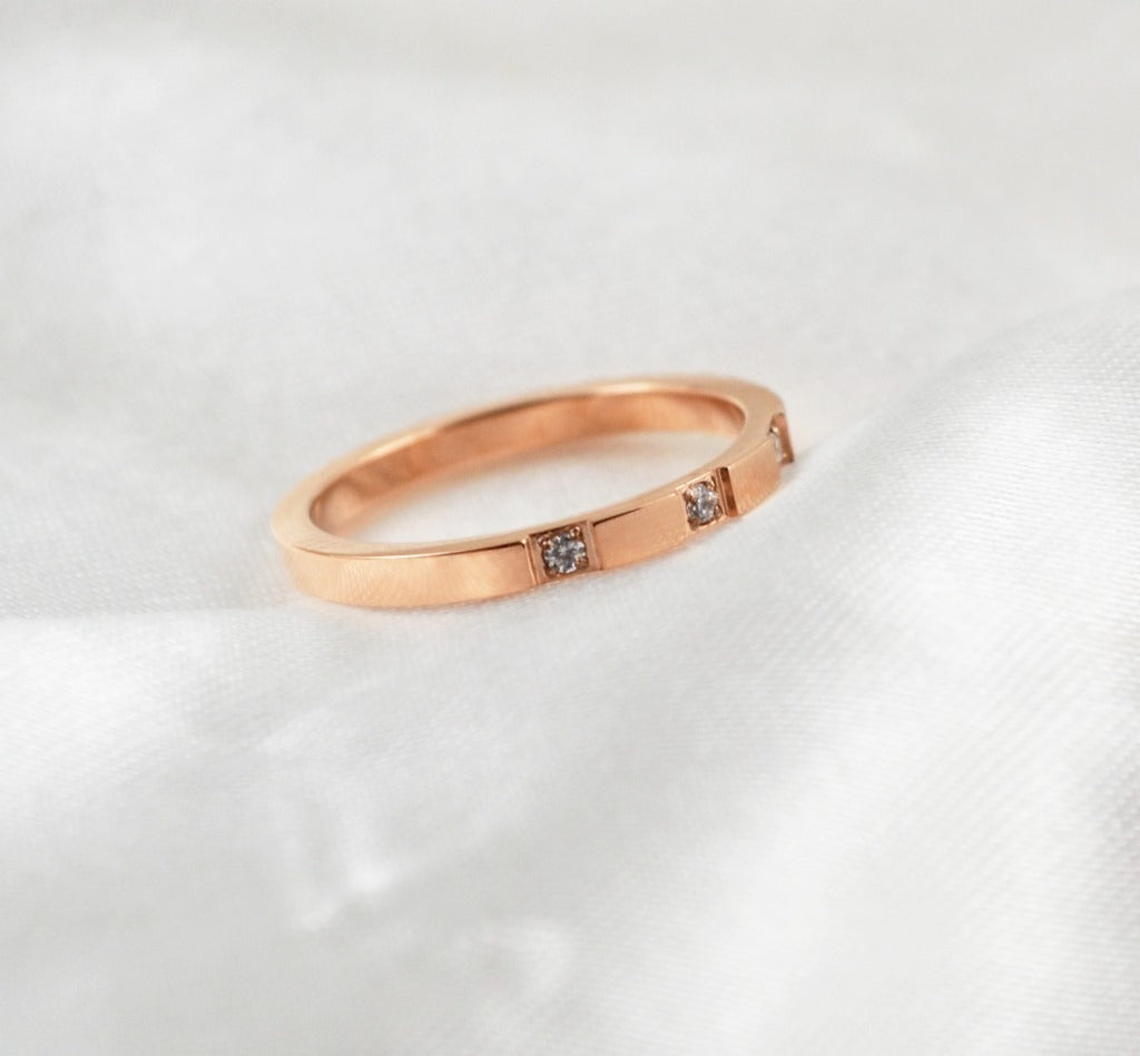 Rose Gold & Silver Minimalist Rings